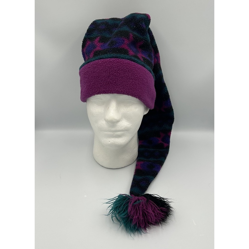 Vintage The‎ Mews Polartec Fleece Jester Winter Ski Hat USA Long